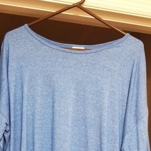 Lularoe L Heathered blue Irma